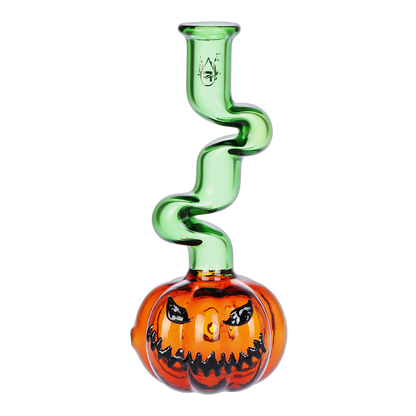 Pulsar Wicked Twisty Jack-O-Lantern Hand Pipe | Front View