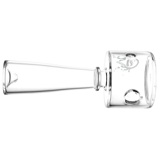 Pulsar XL Stacked Geometric Hand Pipe | Clear | Bowl View