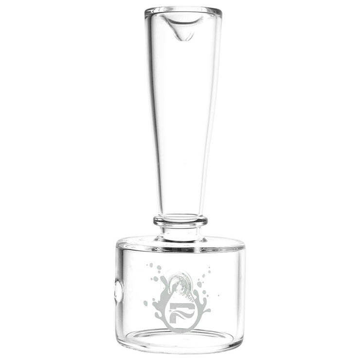 Pulsar XL Stacked Geometric Hand Pipe | Clear | Back View