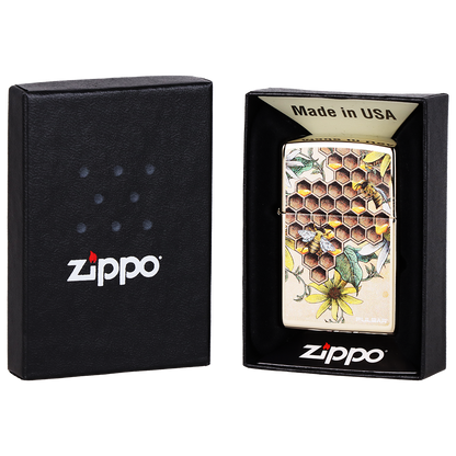 Pulsar Zippo Lighter | Busy Bees | Packaging