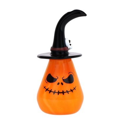 Pumpkin Witch Hand Pipe | Front View