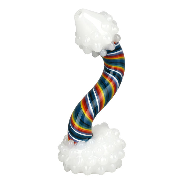 Rainbow Cloud Hand Pipe | Back View