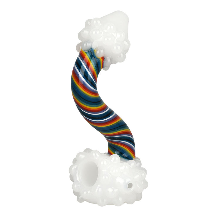 Rainbow Cloud Hand Pipe | Front View