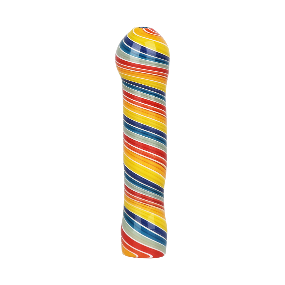 Rainbow Spirals Chillum | Top View
