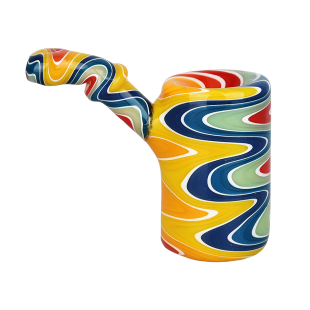 Rainbow Wig Wag Sherlock Hand Pipe | Side View
