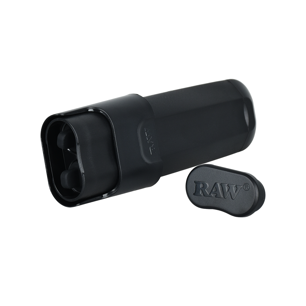 RAW Double Shot Two Cone Filler | Open View With Plugs