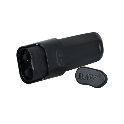 RAW Double Shot Two Cone Filler | Open View With Plugs