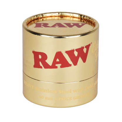 RAW Ethereal Gold-Plated Stainless Steel Grinder | 4pc | 2.25" | Gift Box