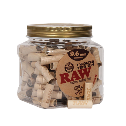 RAW Uncoated Tree Tips | 9.6mm Diameter | Bulk Jar
