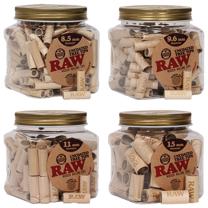 RAW Uncoated Tree Tips | Multiple Sizes