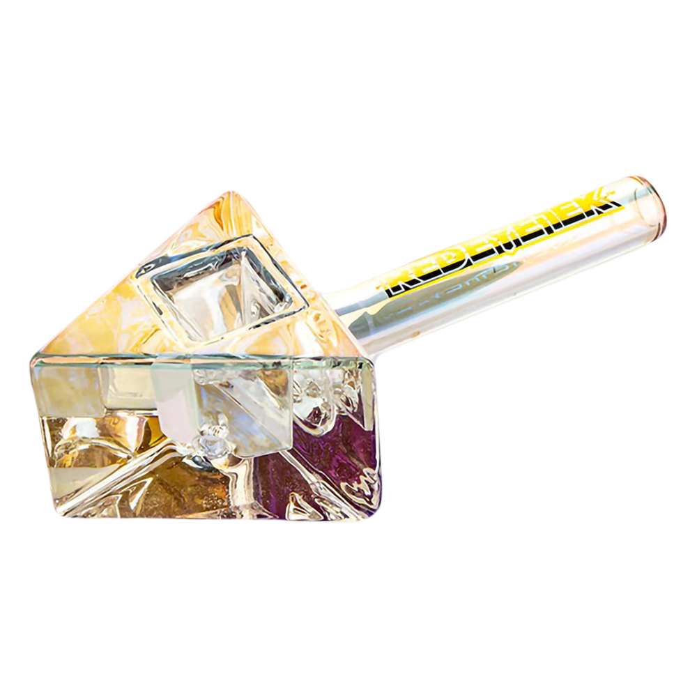 Red Eye Tek Infinity Bowl Triangle Hand Pipe | Rainbow