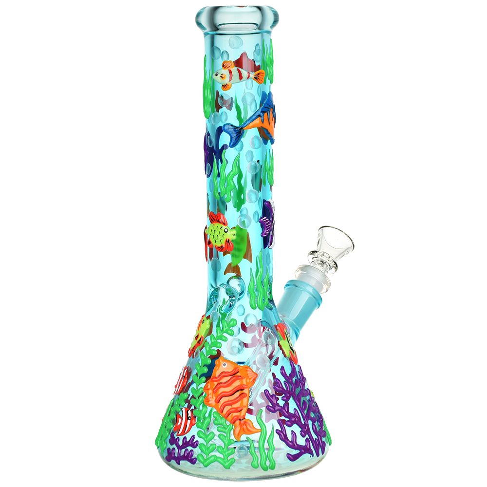Reef Riot Glow Beaker Bong | Back View