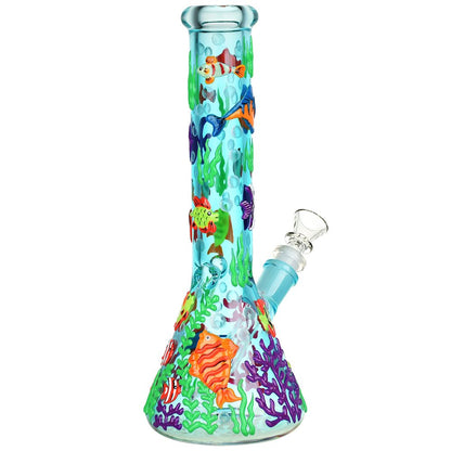 Reef Riot Glow Beaker Bong | Back View