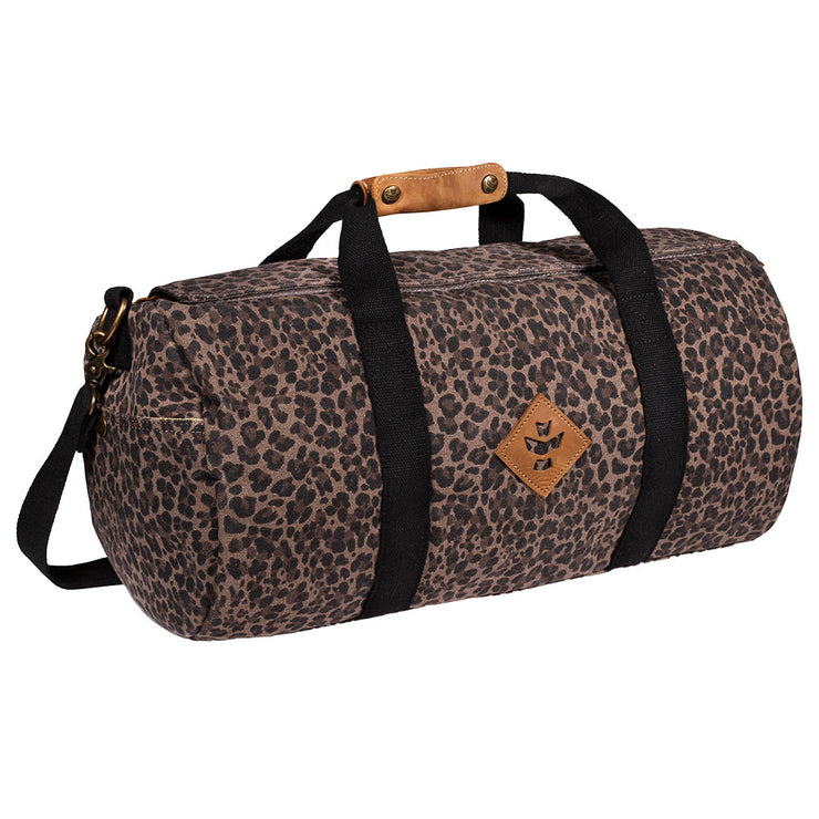 Revelry Overnighter Smell Proof Small Duffle | Leopard