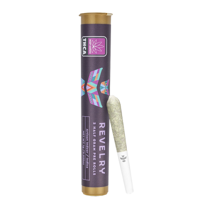 Revelry Premium Indoor THCA Pre-Rolls | Indica | 2 Piece Tube