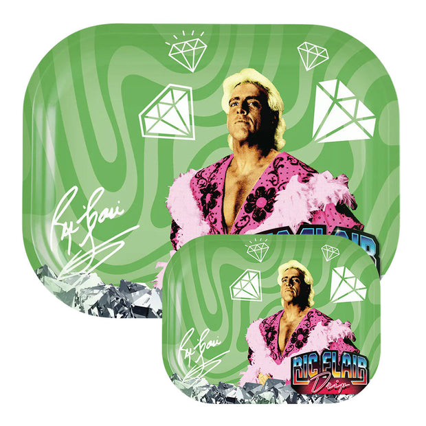Ric Flair Drip Metal Rolling Tray | Pink Boa | Group