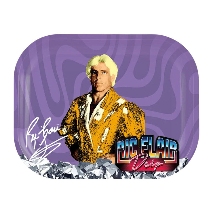 Ric Flair Drip Metal Rolling Tray | Stand Tall | Medium Size