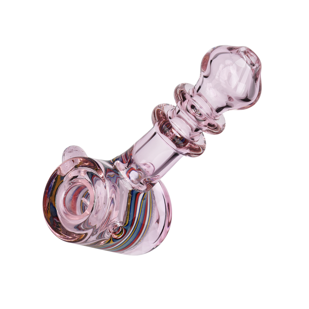 Rosy Retro Hammer Hand Pipe | Side View