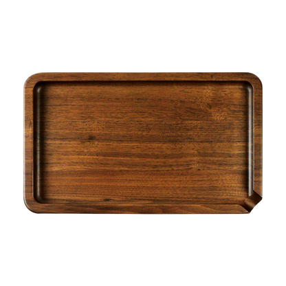RYOT Walnut Rolling Tray | Top View