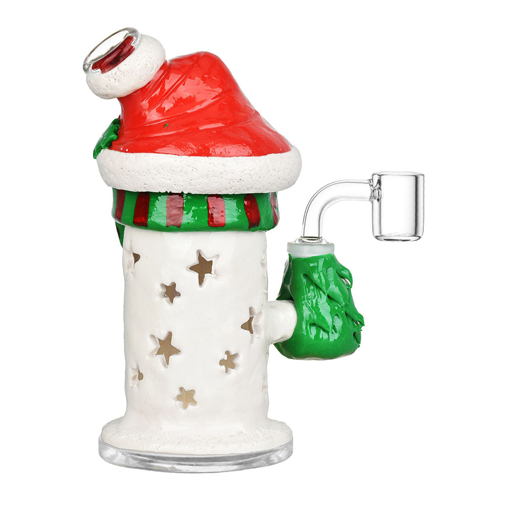 Santa Snowman Dab Rig | Back View