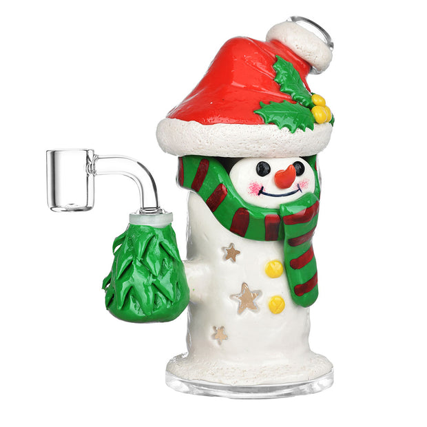 Santa Snowman Dab Rig | Front View