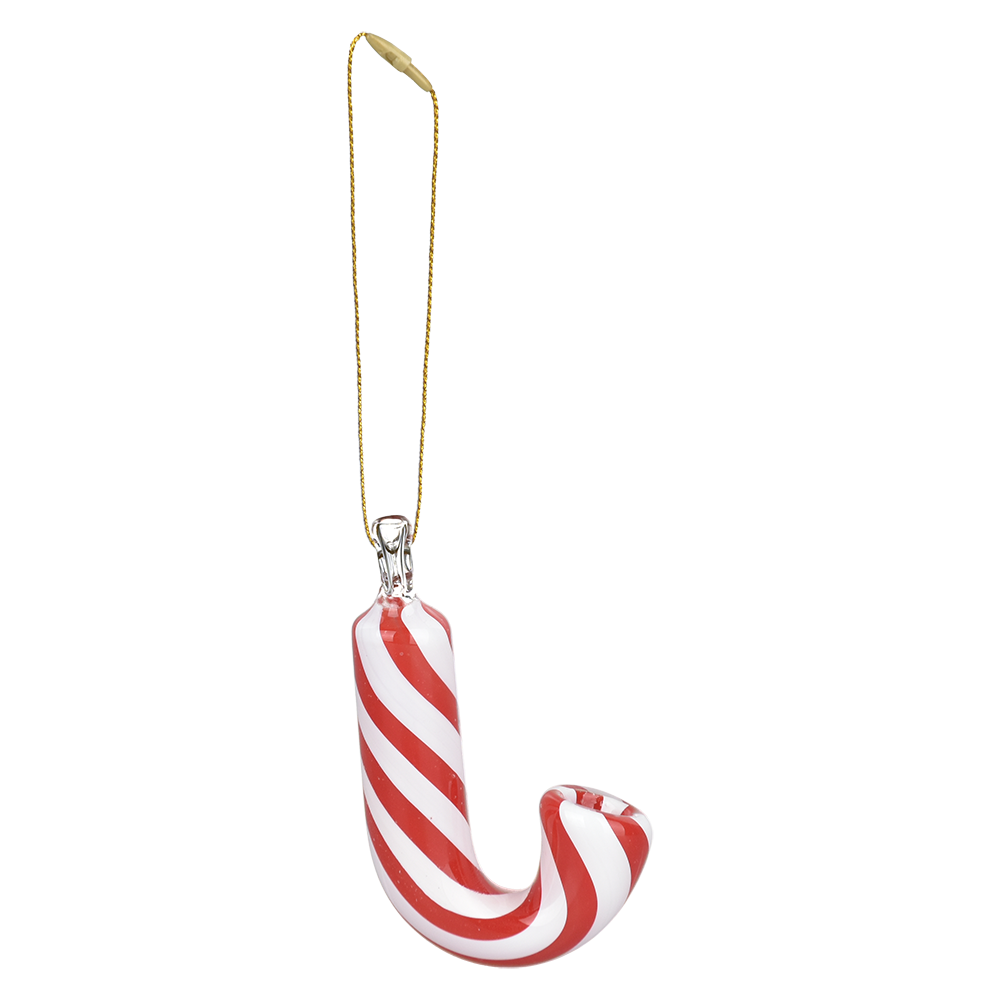 Santa's Secret Hangable Ornament Hand Pipe | Candy Cane