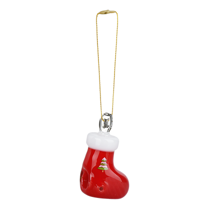 Santa's Secret Hangable Ornament Hand Pipe | Stocking | Front View