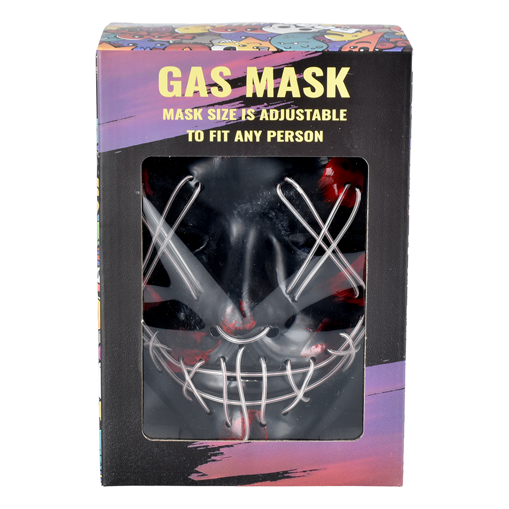 Scary Purge Gas Mask & Acrylic Bong Set | Packaging