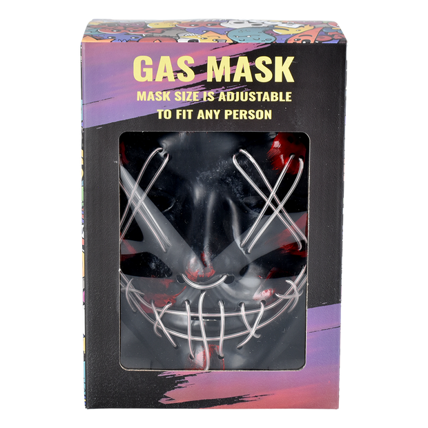 Scary Purge Gas Mask & Acrylic Bong Set | Packaging