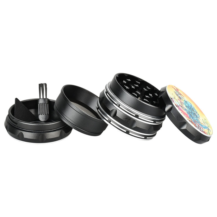 Sean Dietrich Mushroom Lounge Grinder | 4pc | Pieces Spread