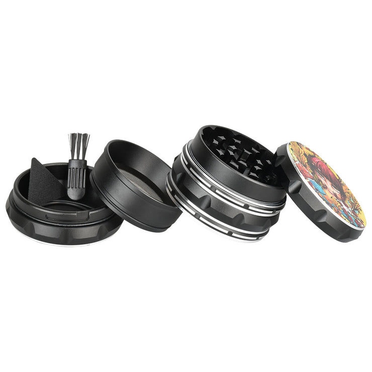 Sean Dietrich Mushroom Red Grinder | 4pc | Pieces Spread