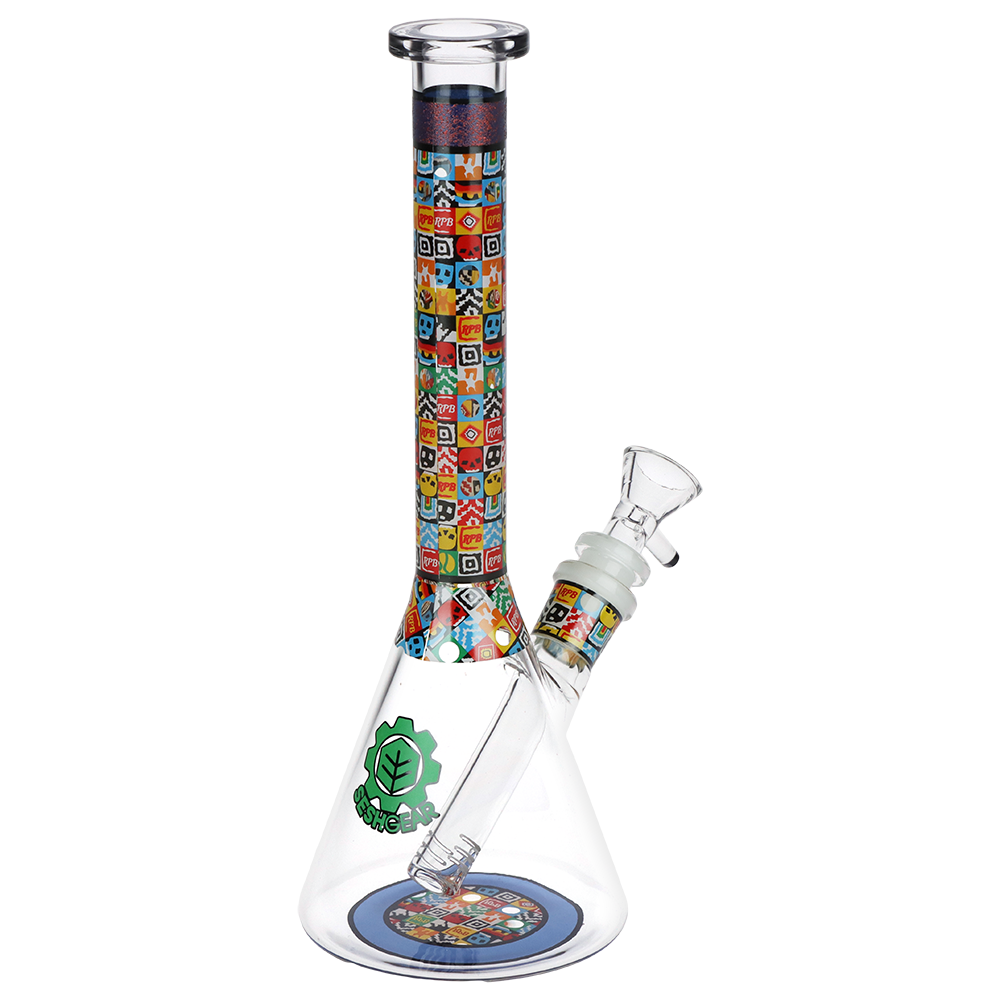 SeshGear Icon Blocks Beaker Bong | Blue