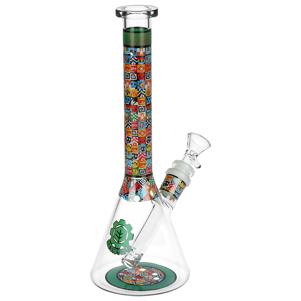 SeshGear Icon Blocks Beaker Bong | Green