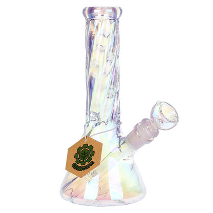 SeshGear Iridescent Twist Beaker Bong | Front View