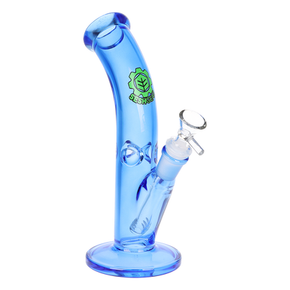SeshGear Lean Back Bent Tube Bong | Blue