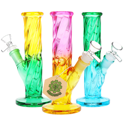 SeshGear Ombre Twist Straight Tube Bong | Group