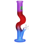 SeshGear Ombre U-Bend Tube Bong | Purple Red Blue
