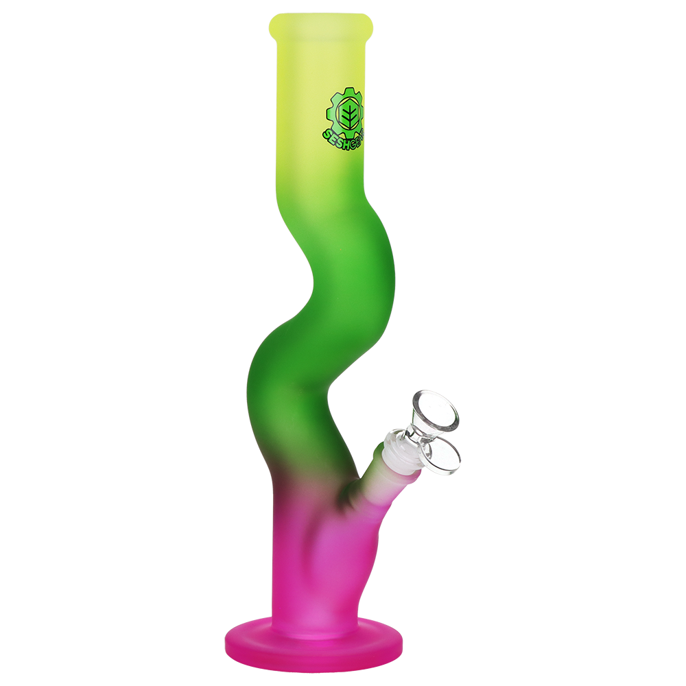 SeshGear Ombre U-Bend Tube Bong | Yellow Green Pink
