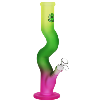 SeshGear Ombre U-Bend Tube Bong | Yellow Green Pink