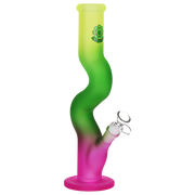 SeshGear Ombre U-Bend Tube Bong | Yellow Green Pink