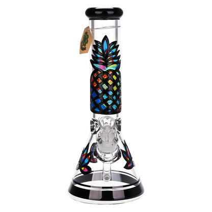 SeshGear Psychedelic Pineapple Beaker Bong | Front View