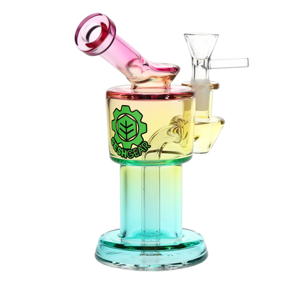 SeshGear Roboto Ombre Bong | Red Yellow Blue Gradient