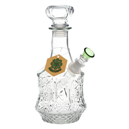 SeshGear Sun Blossom Vintage Decanter Bong | Green