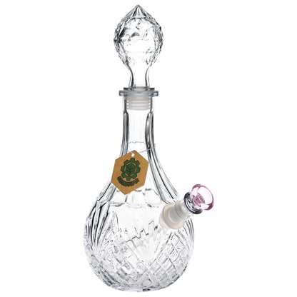 SeshGear Water Drop Vintage Decanter Bong | Pink