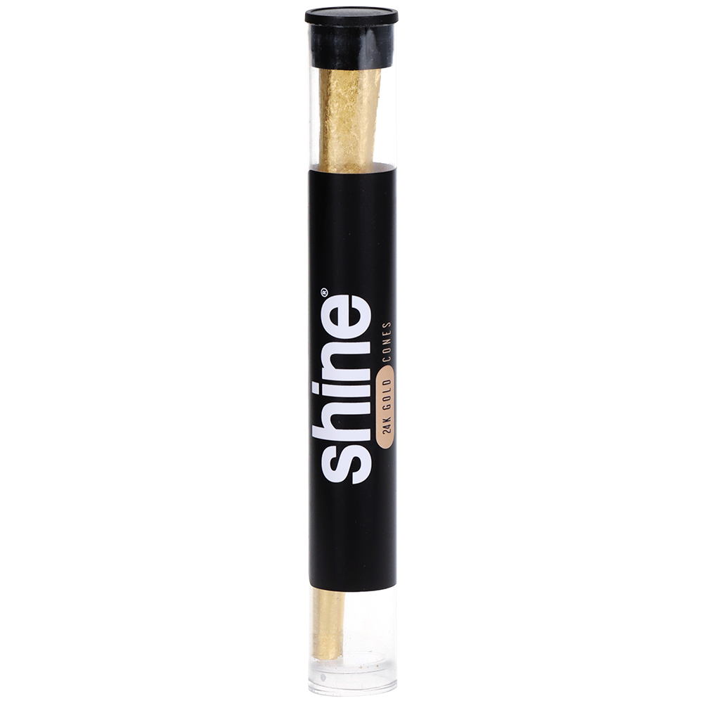 Shine 24k Gold Pre-Rolled Cones | Packaging