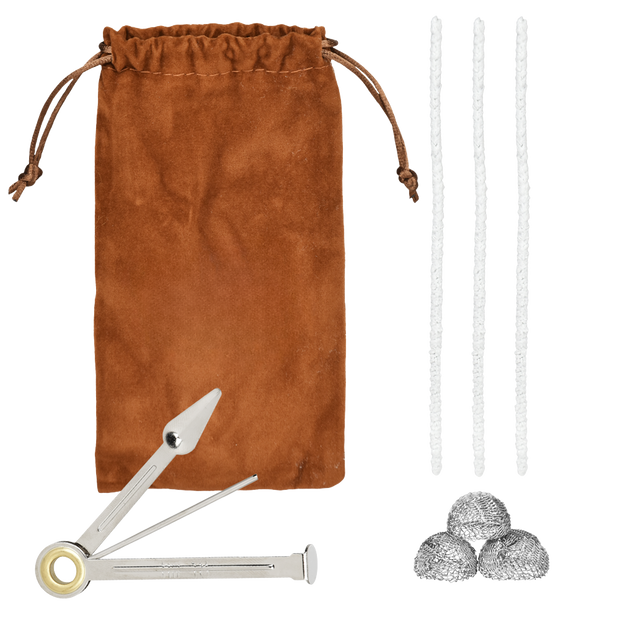Velvet drawstring pouch, Poking & Tamping Tool, Metal Bowl Screens, Pipe Cleaners