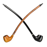 Shire Pipes The Charming | Bent Prince Churchwarden Smoking Pipe | Group