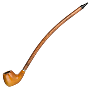 Shire Pipes The Charming | Bent Prince Churchwarden Smoking Pipe | Yellow