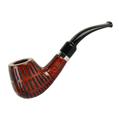 Shire Pipes Engraved Bent Brandy Smoking Pipe | The Mad Dash