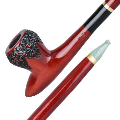 Shire Pipes Engraved Cavalier Smoking Pipe | The Rite | Close View